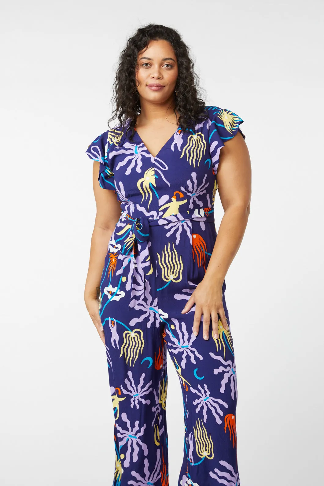 Floral Spring Pantsuit