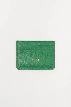 GREEN LEATHER CARDHOLDER