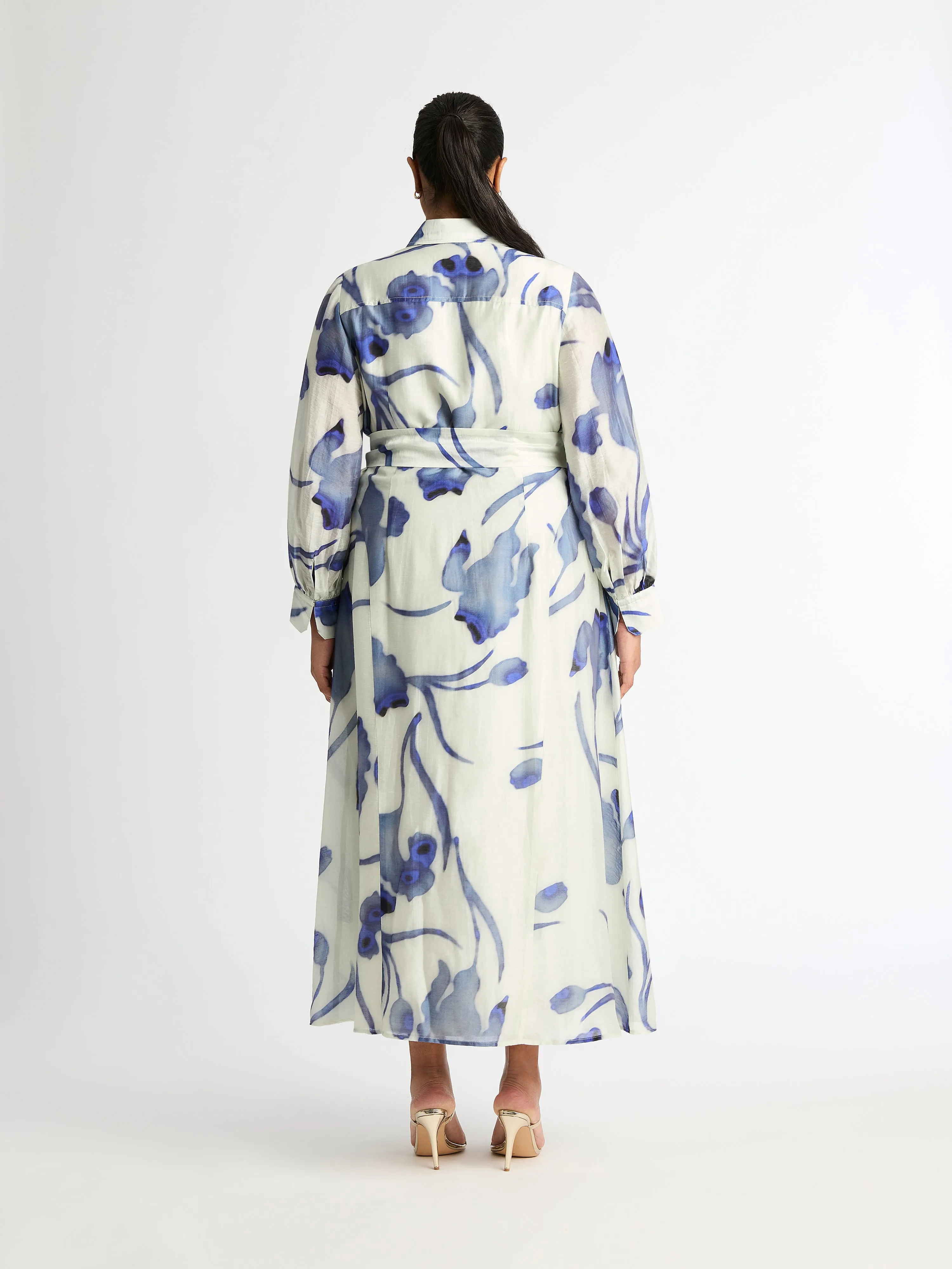 HAZE FLORAL SHIRT DRESS