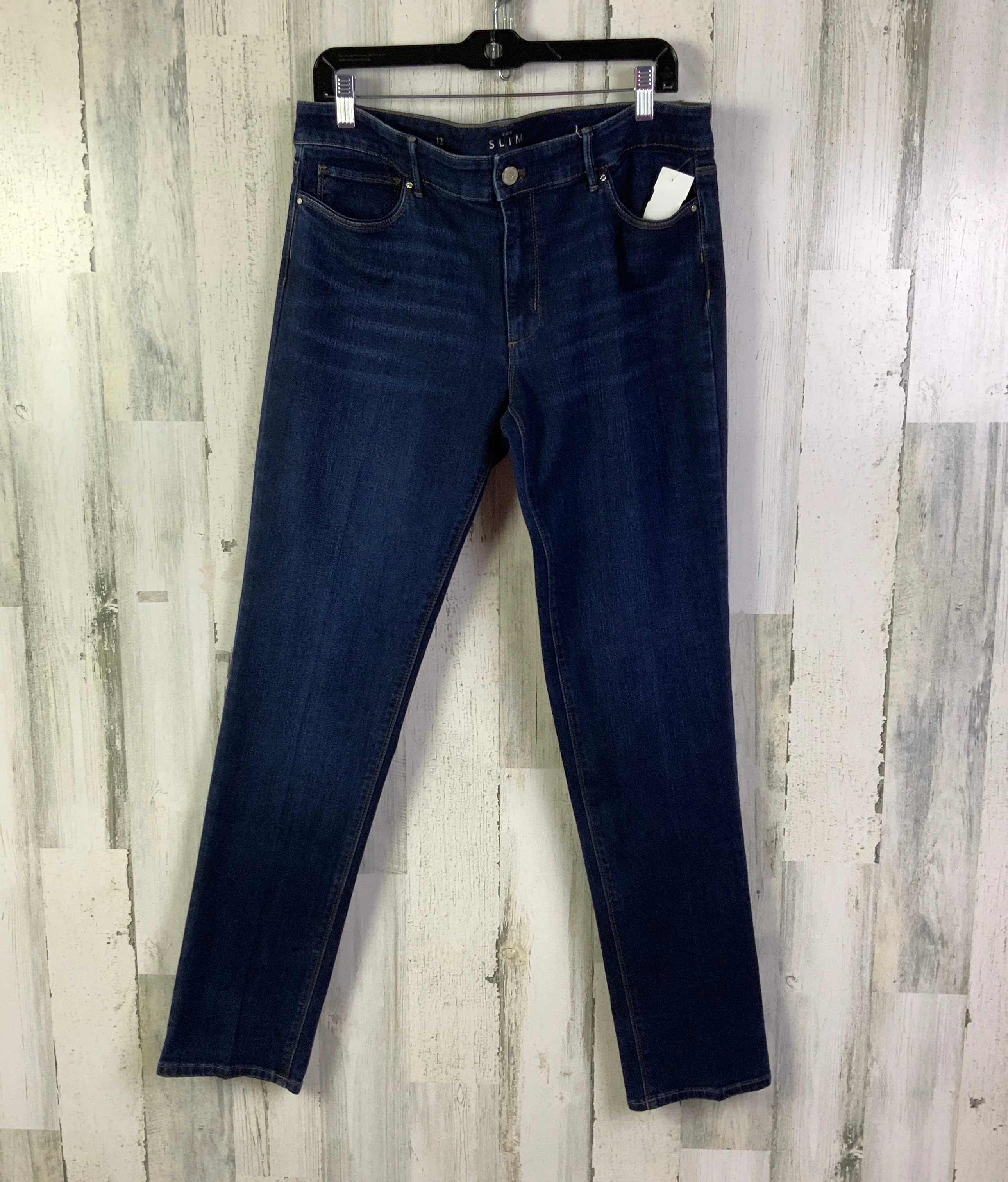 Jeans Skinny By White House Black Market In Blue Denim, Size: 12