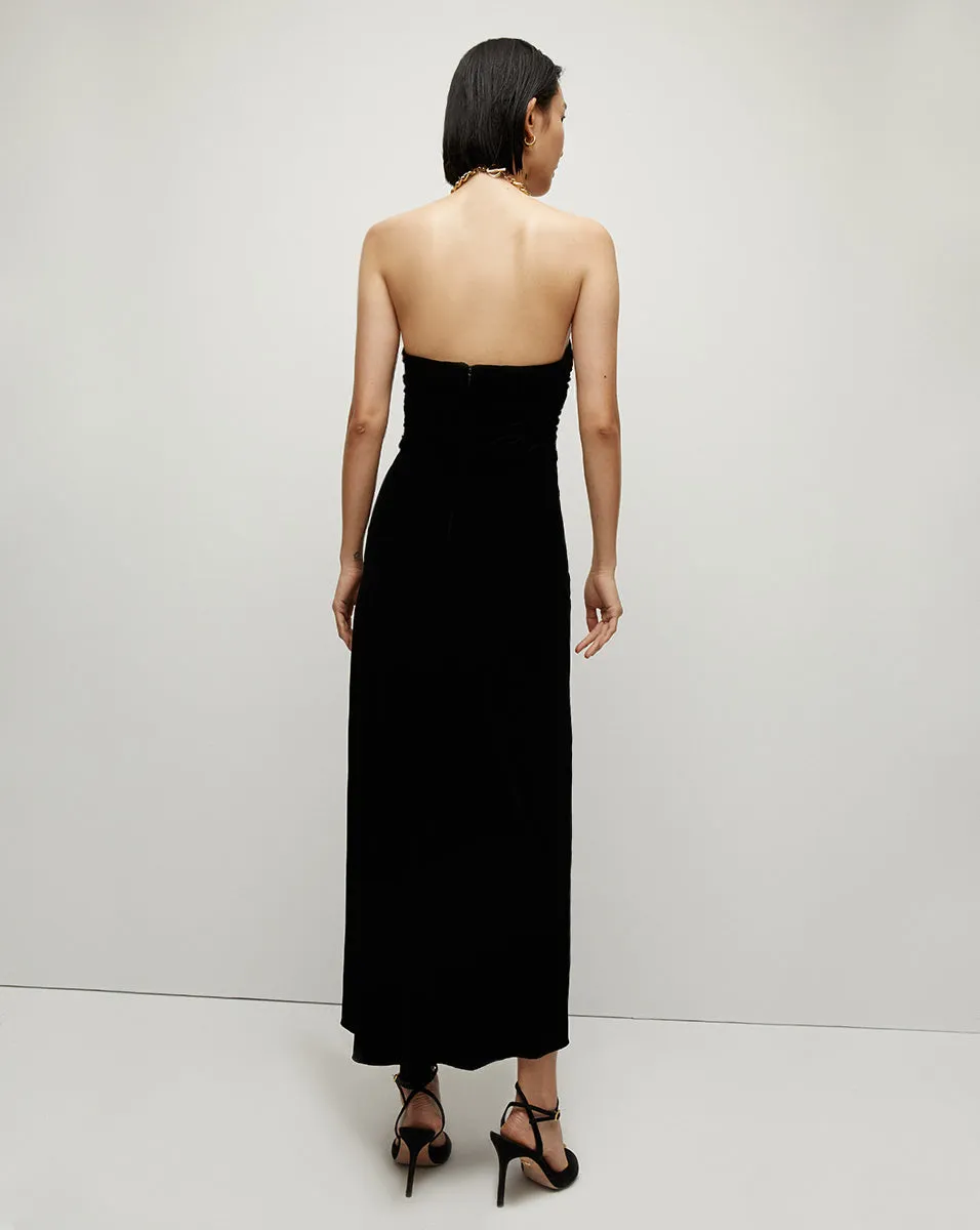 Josette Velvet Halter Dress