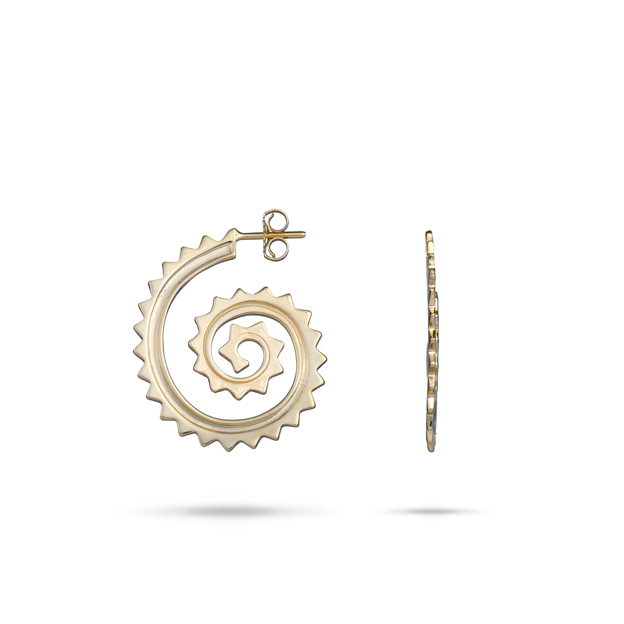 Kamohoaliʻi Kiha Earrings in Gold - 24mm