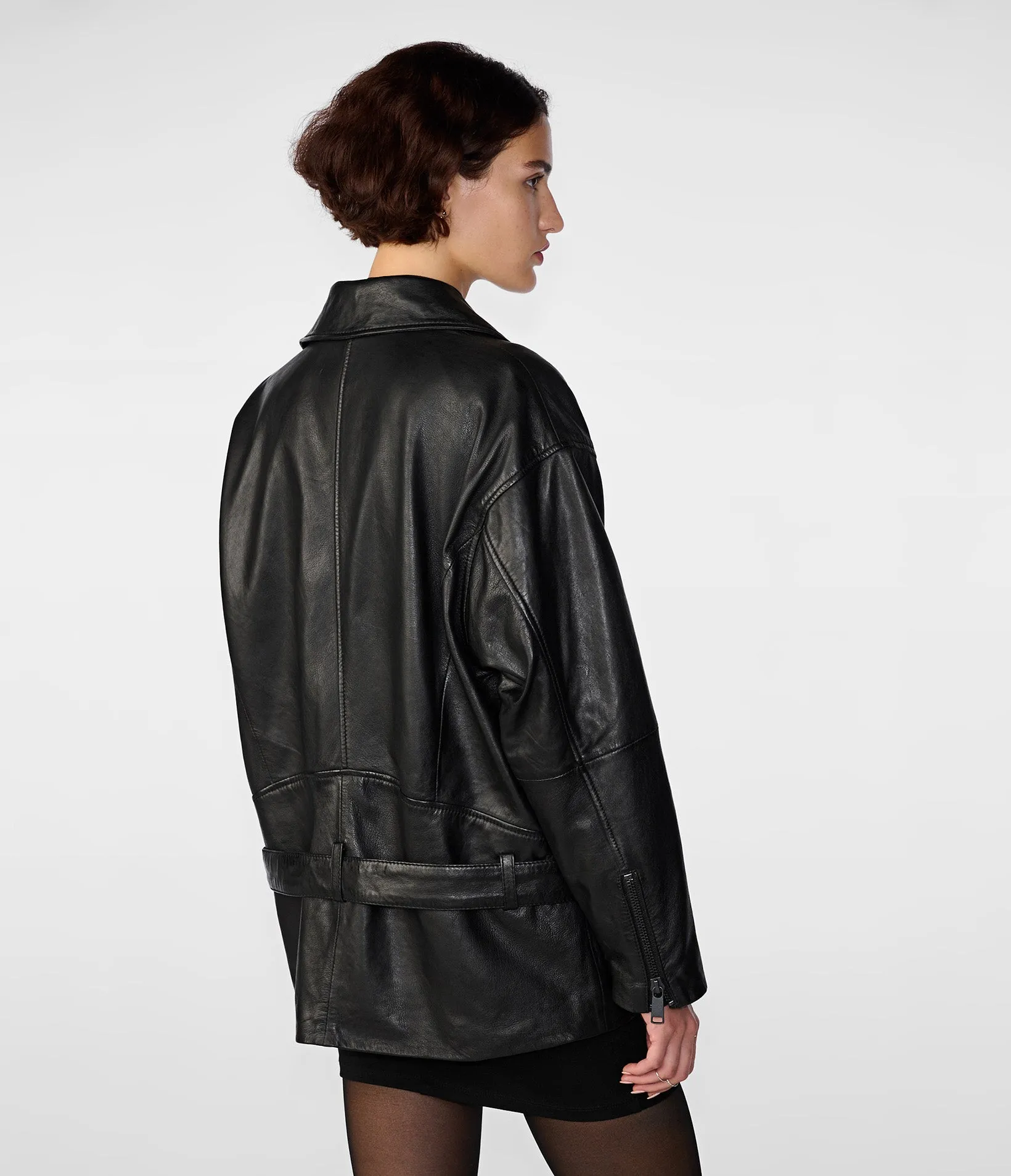 Kennedi Oversized Moto Jacket