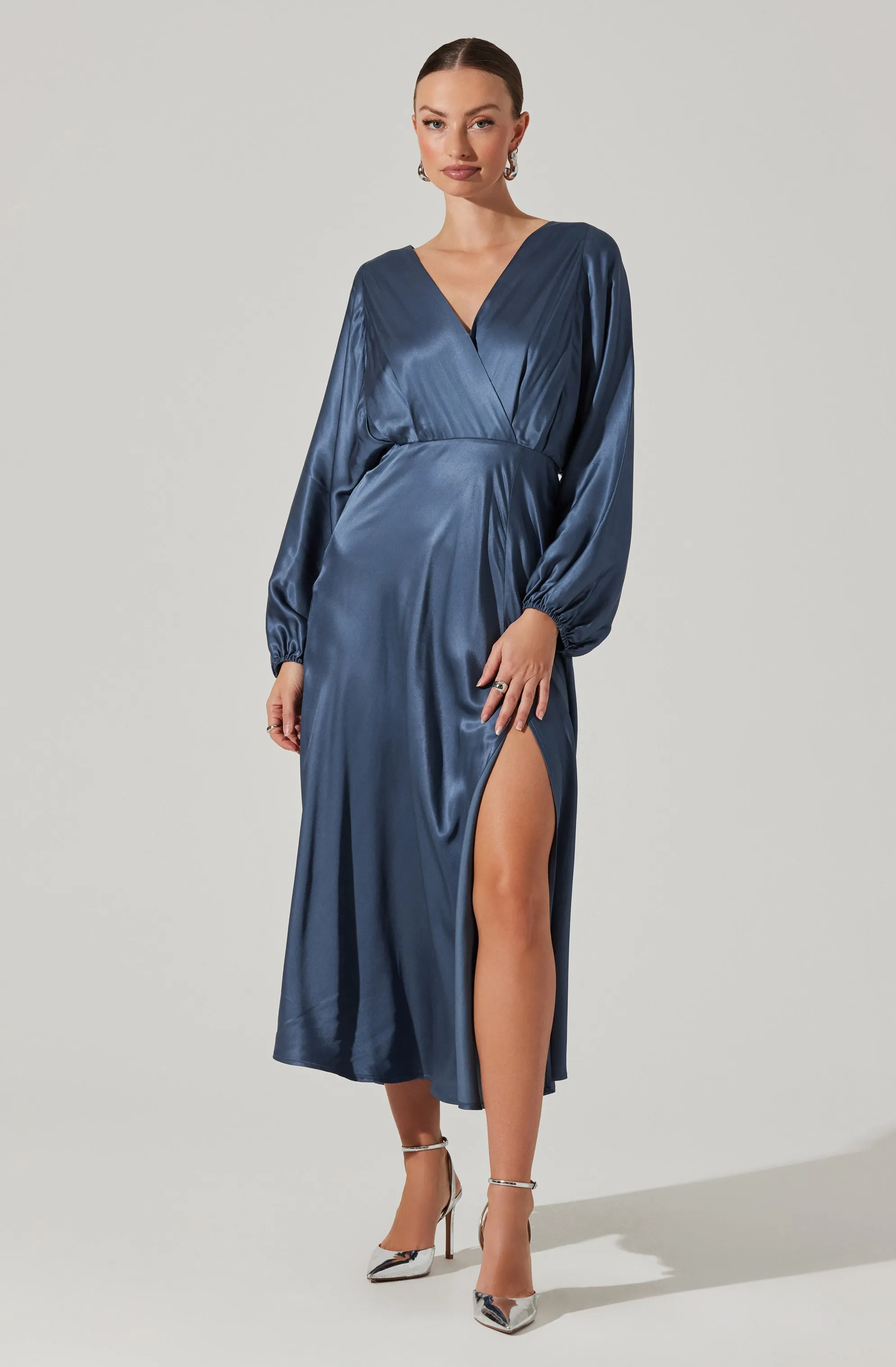 Kimiko V-Neck Midi Dress