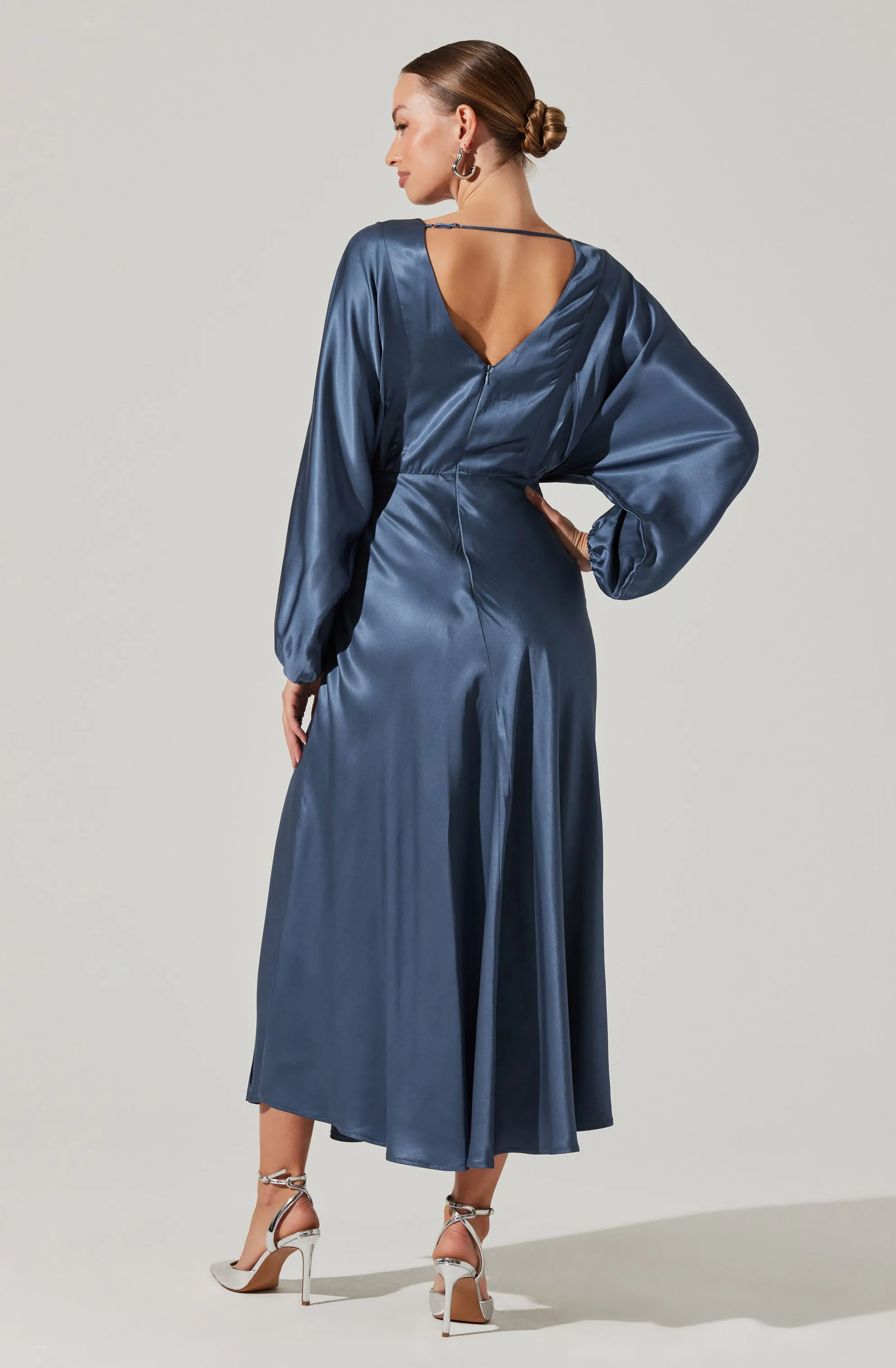 Kimiko V-Neck Midi Dress