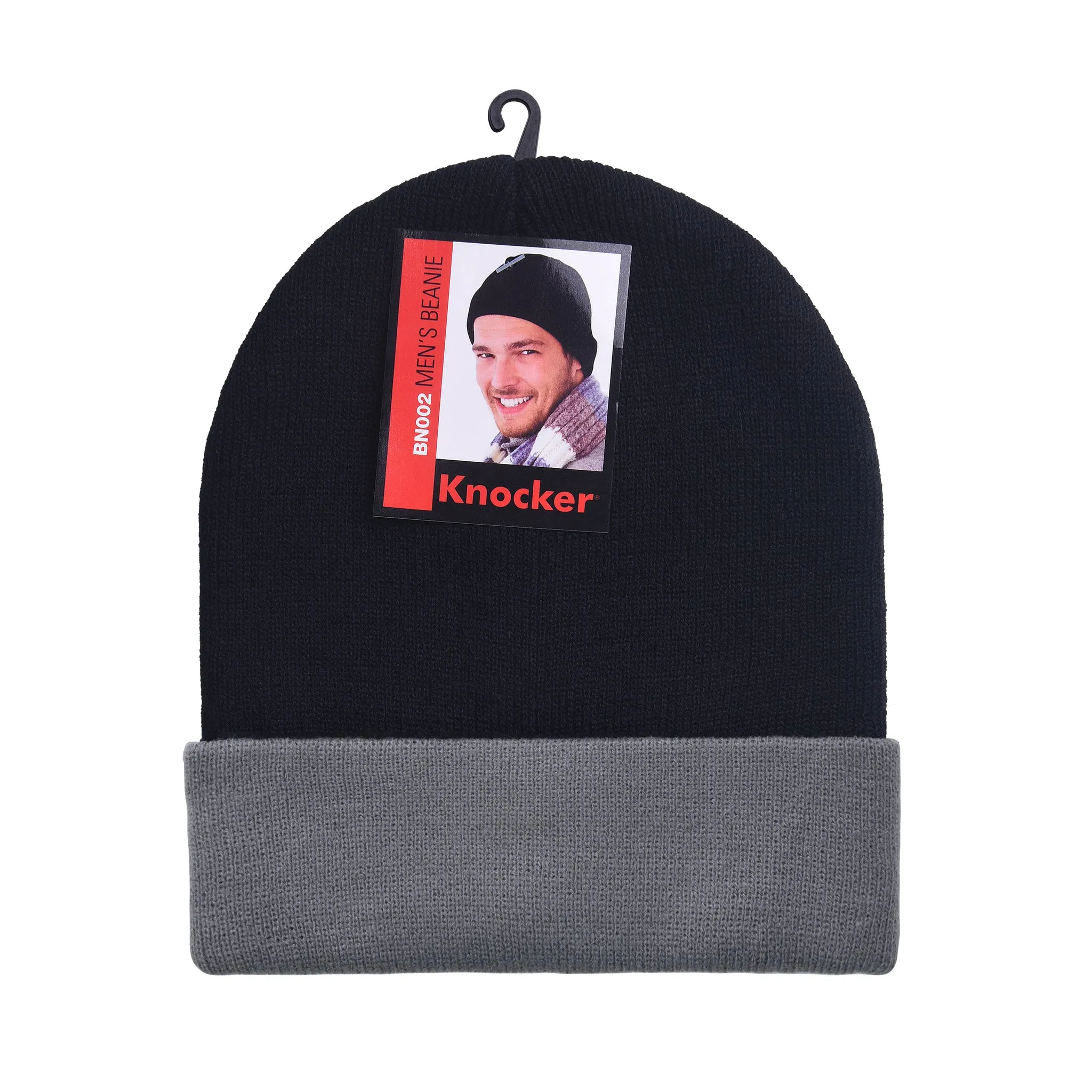 KNOCKER MEN'S ACRYLIC BEANIE (BN002_STRIPE)