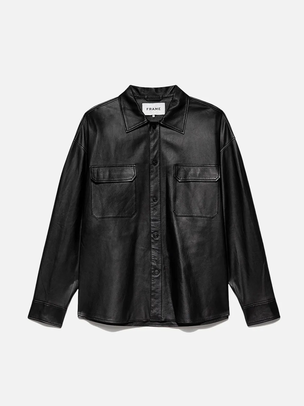 Leather Shirt -- Noir