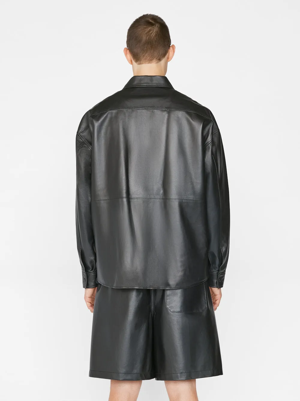 Leather Shirt -- Noir