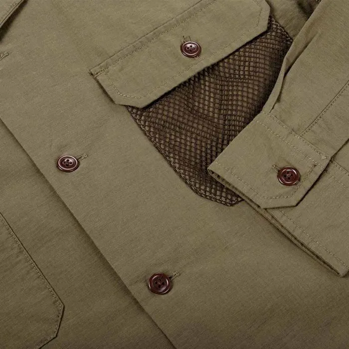 LEON RIPSTOP SHIRT OLIVE