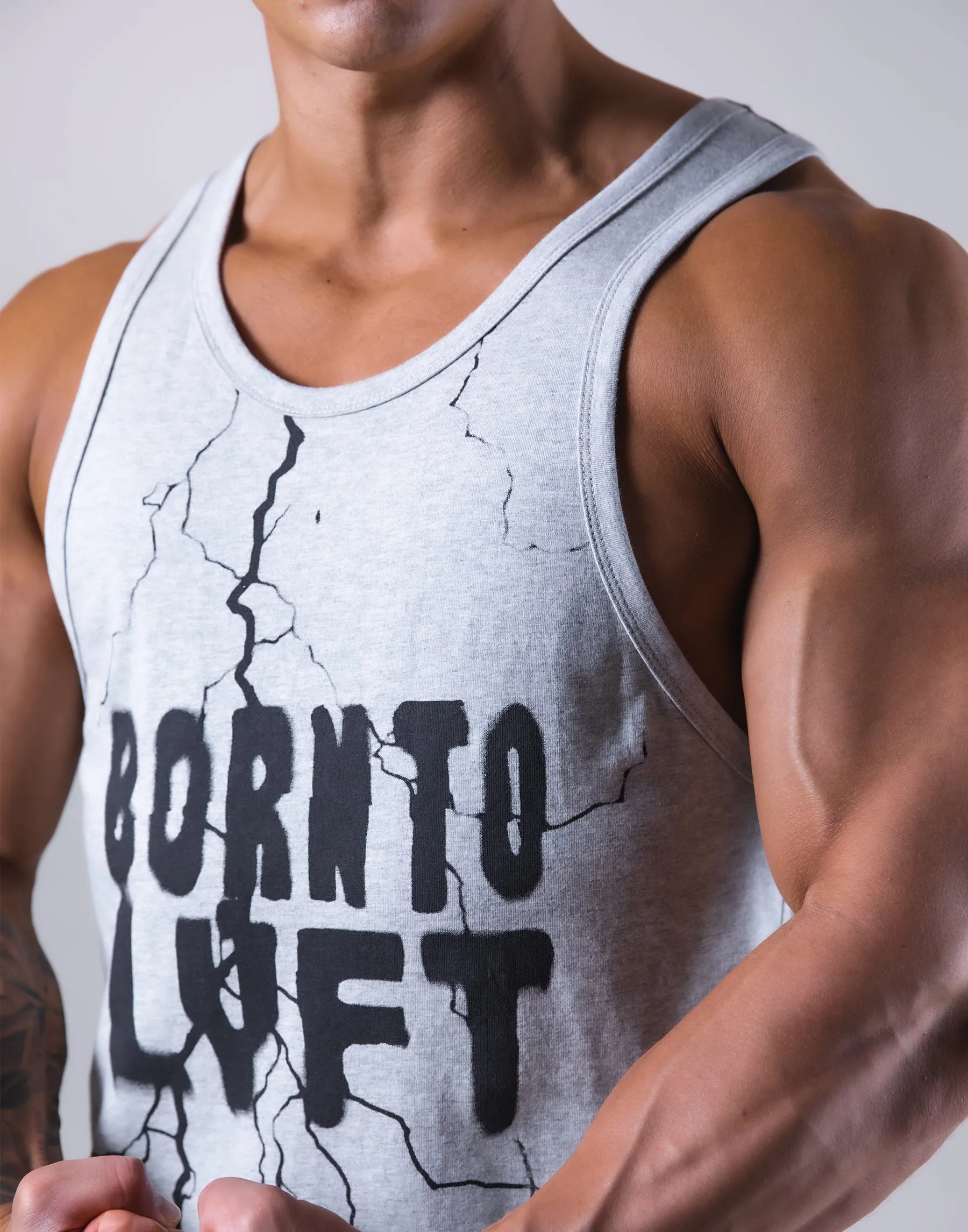 Lightning Paint Training Tanktop - Grey