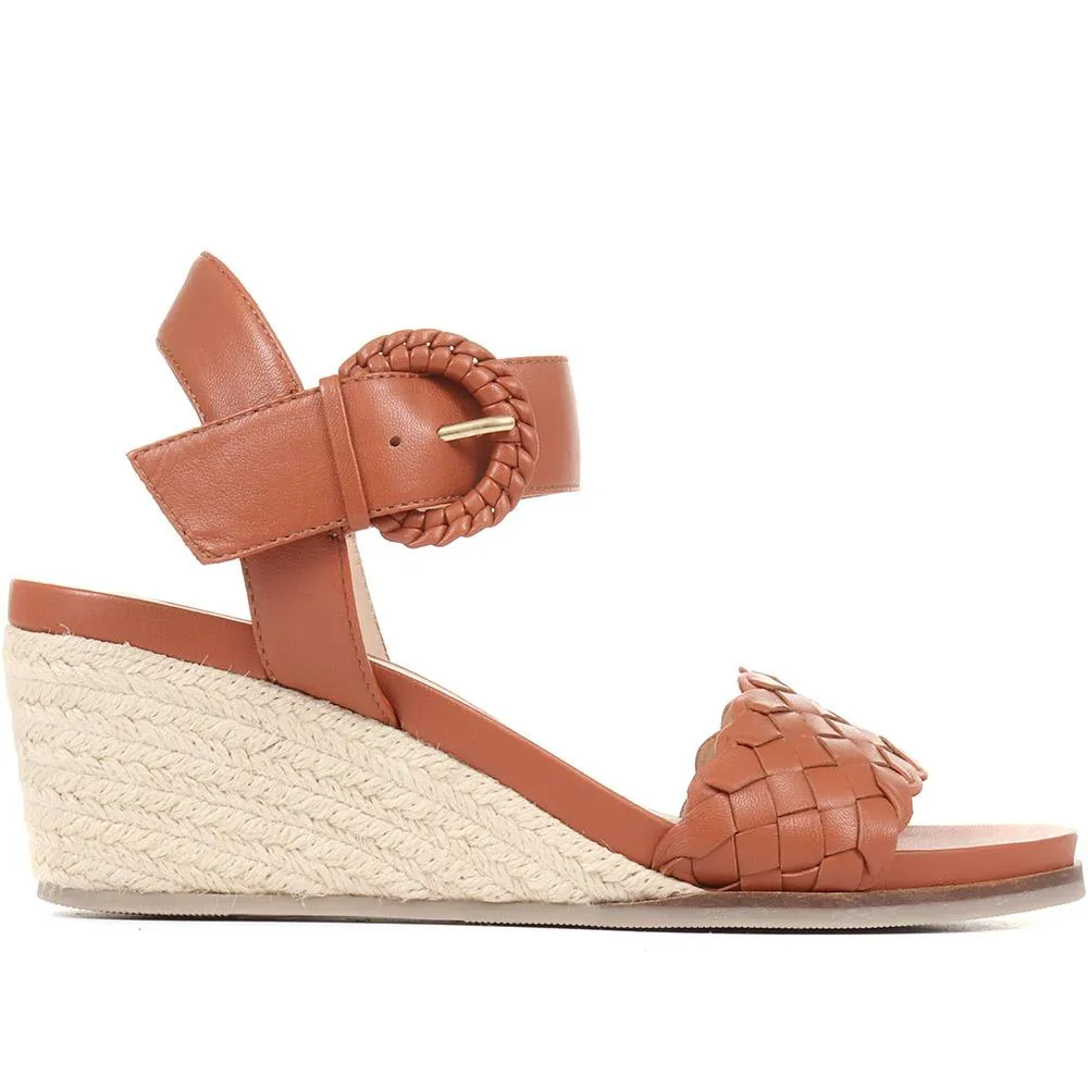 Luana Leather Wedge Sandals - LUANA / 321 575