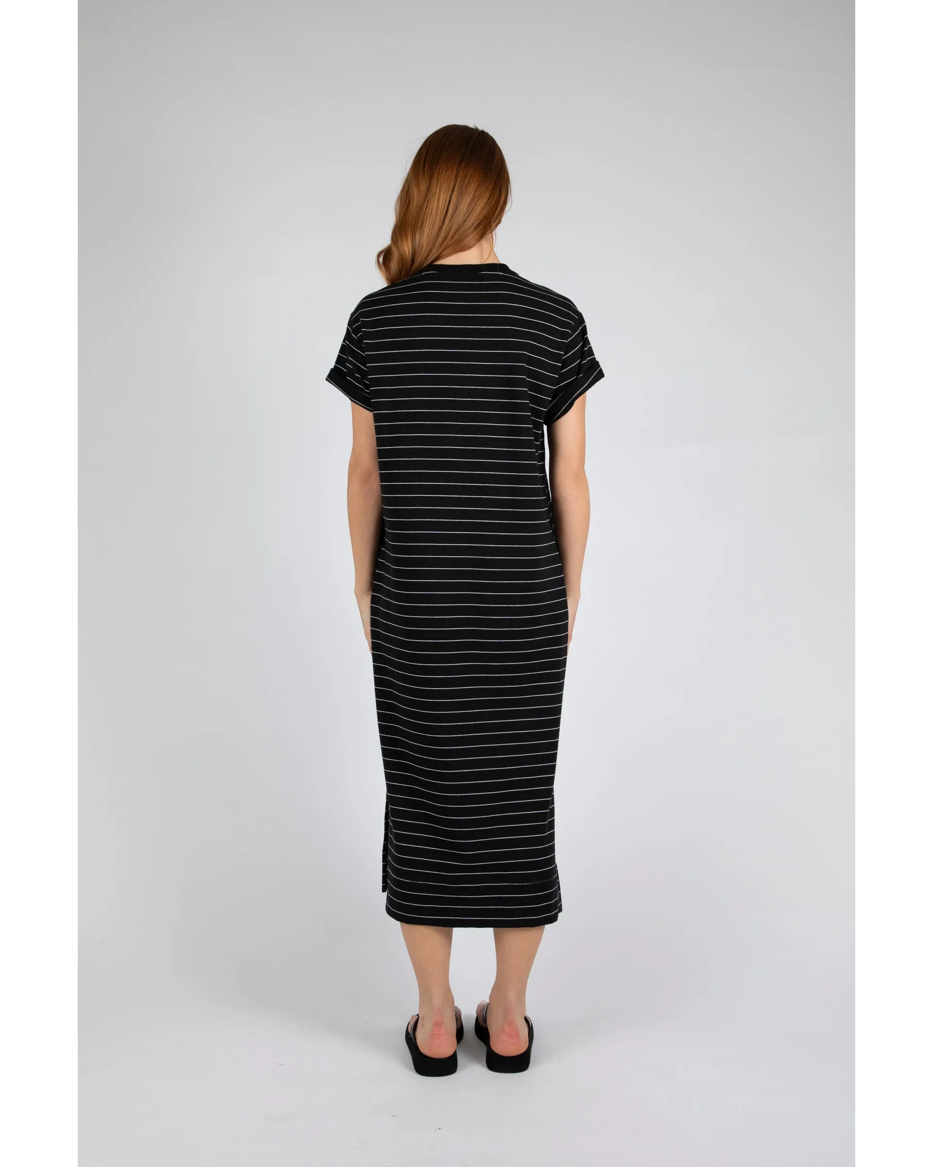 Marlow Daily Maxi Dress - Black Stripe