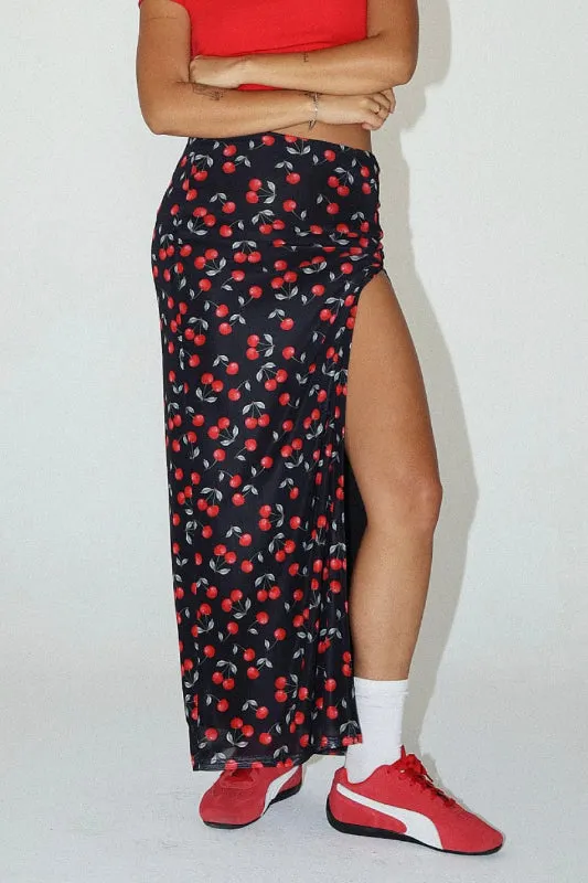 melanie skirt - black cherry