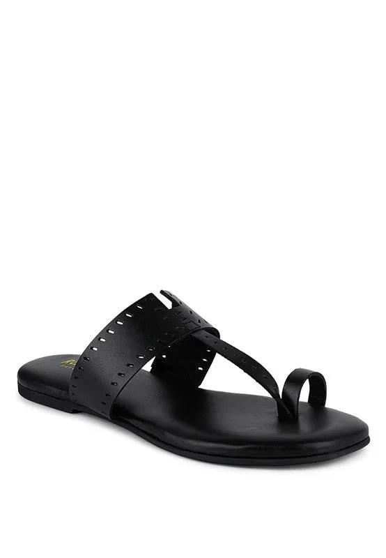 MILA Toe Ring Thong Slip Ons