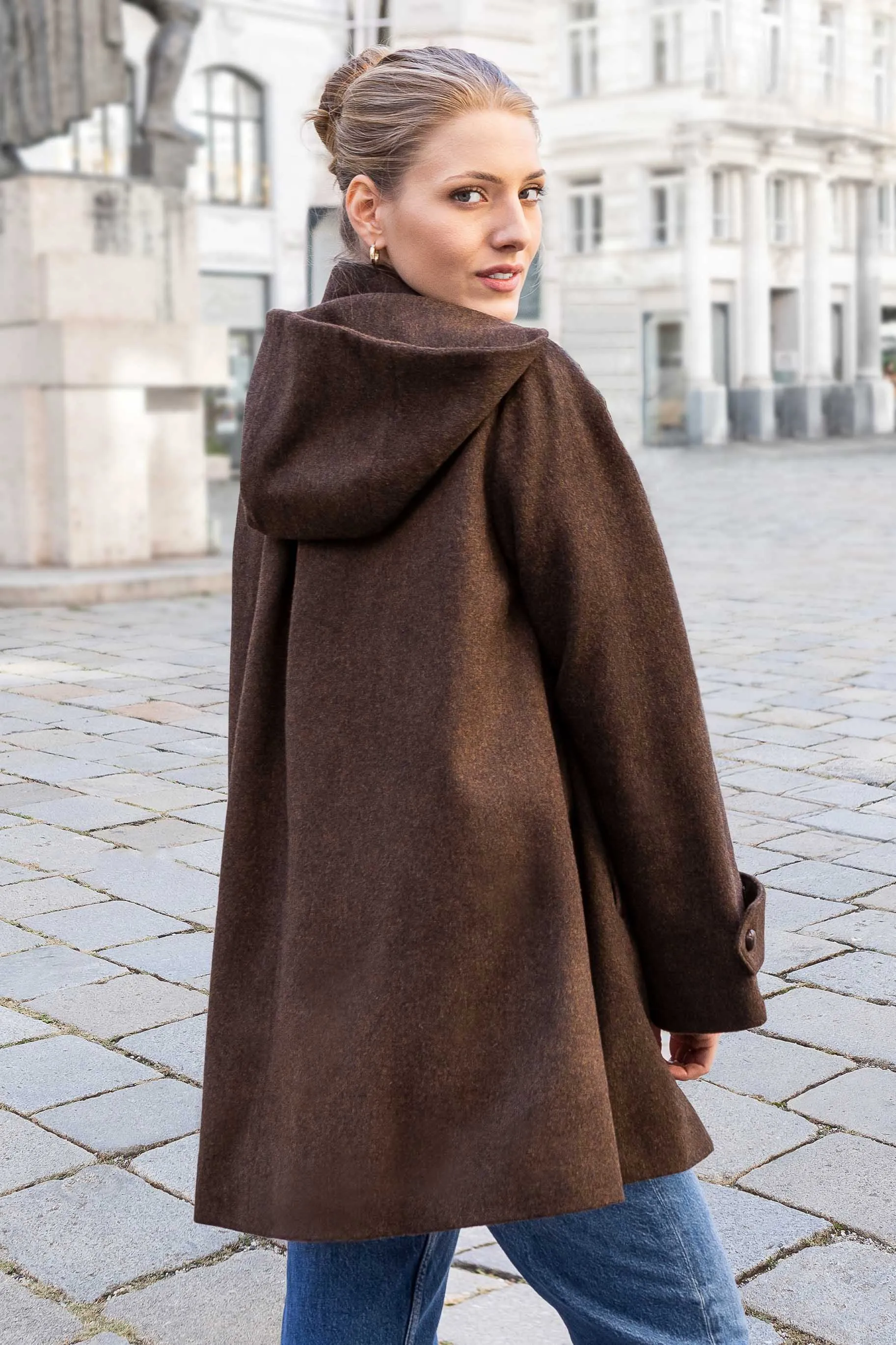 Nadya Loden Coat in Tan