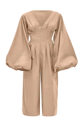 Nia Culotte Nude Jumpsuit