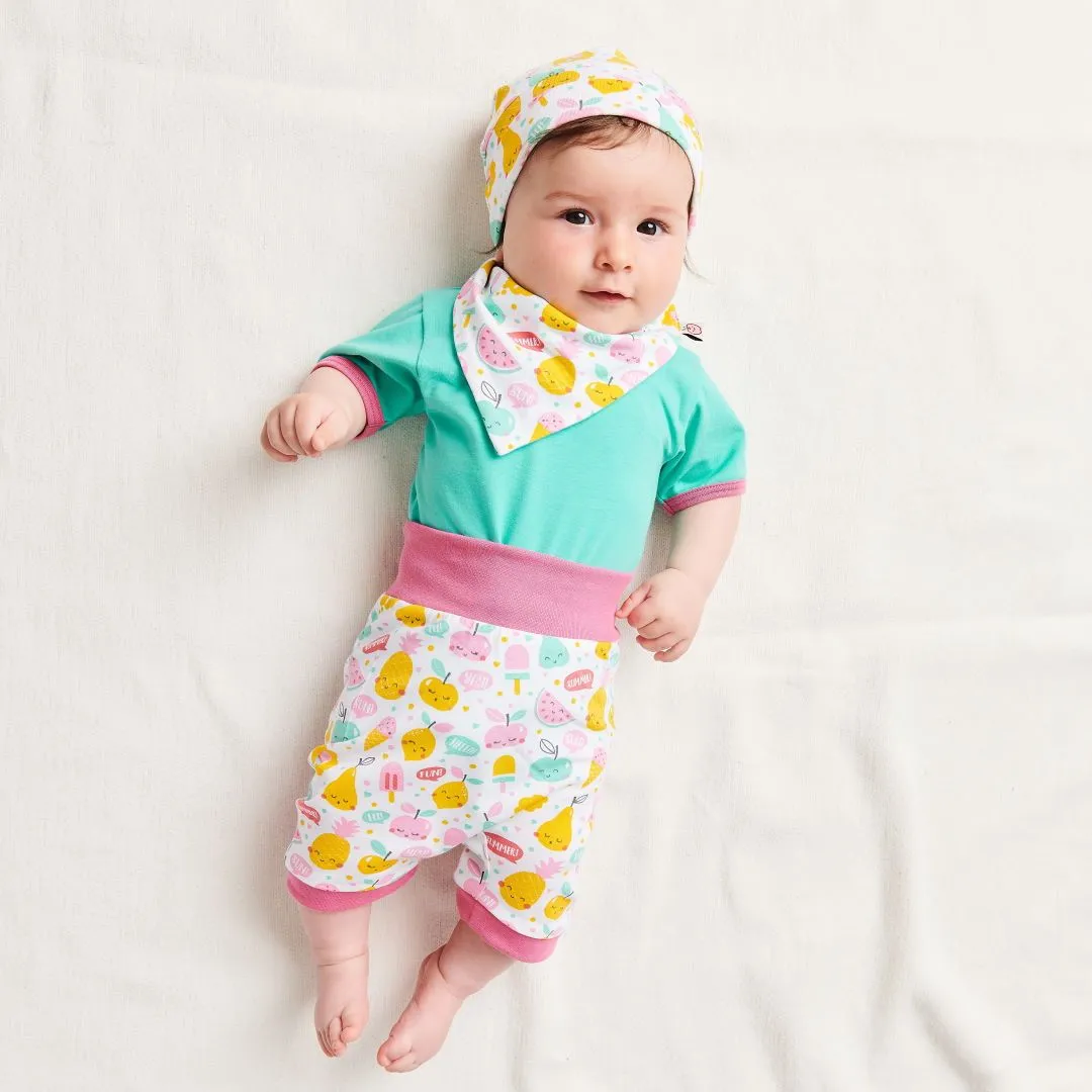 Organic pumpshorts "Yummy" made from 95% organic cotton and 5% elastane