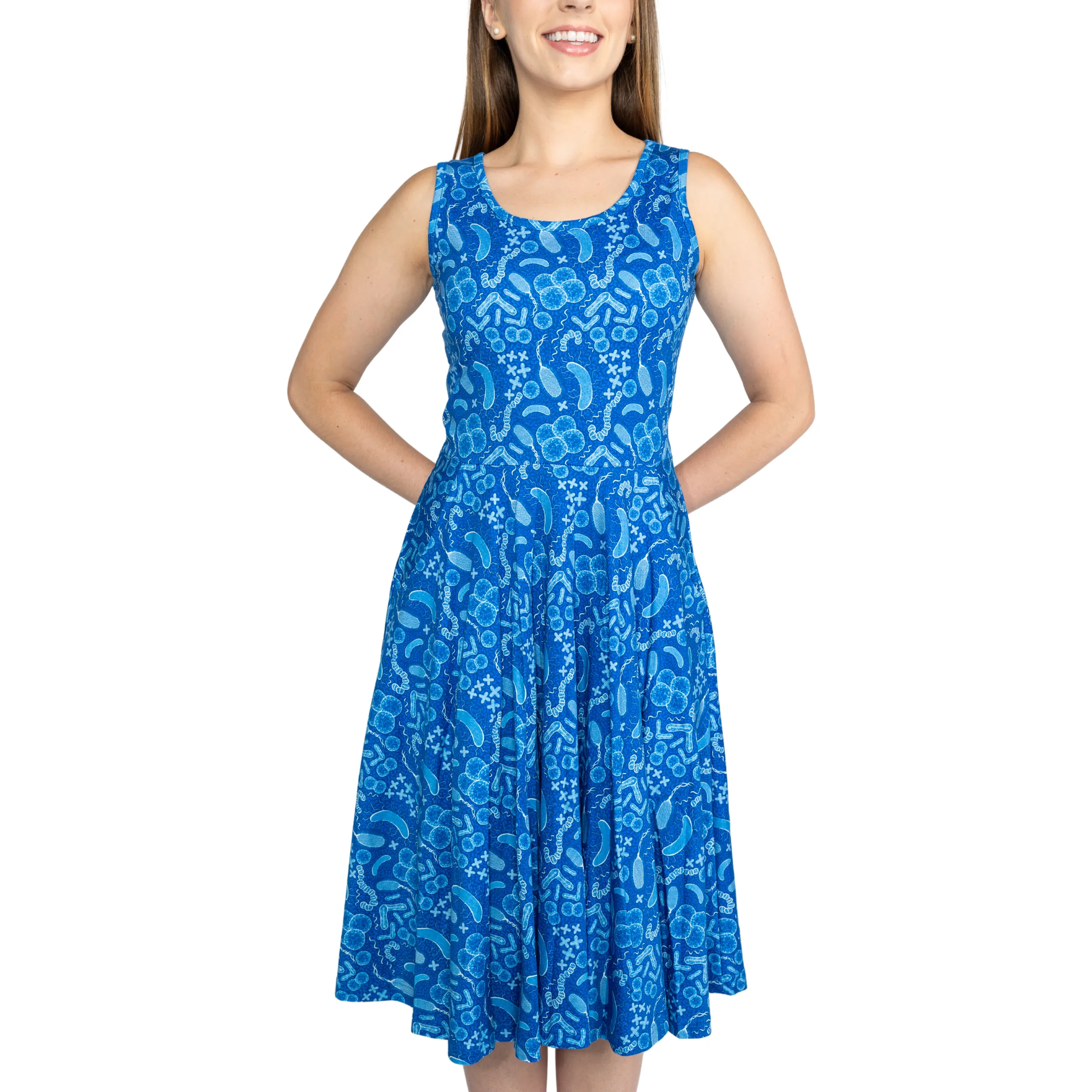 Paisley Bacteria Sleeveless Twirl Dress