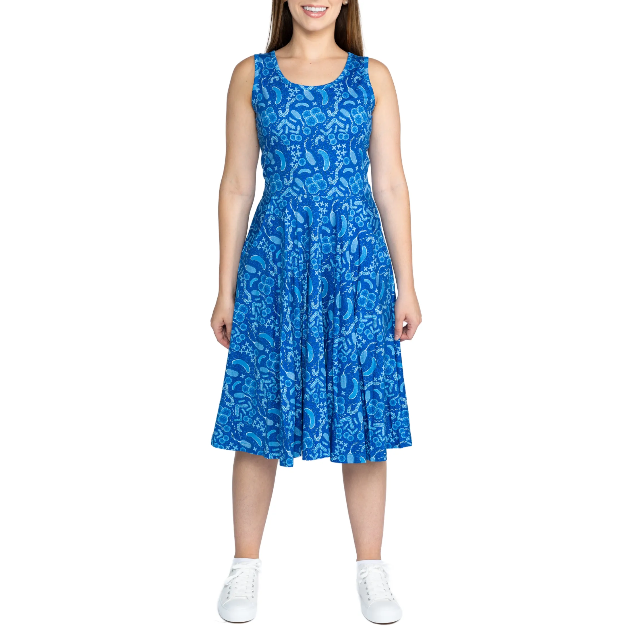 Paisley Bacteria Sleeveless Twirl Dress