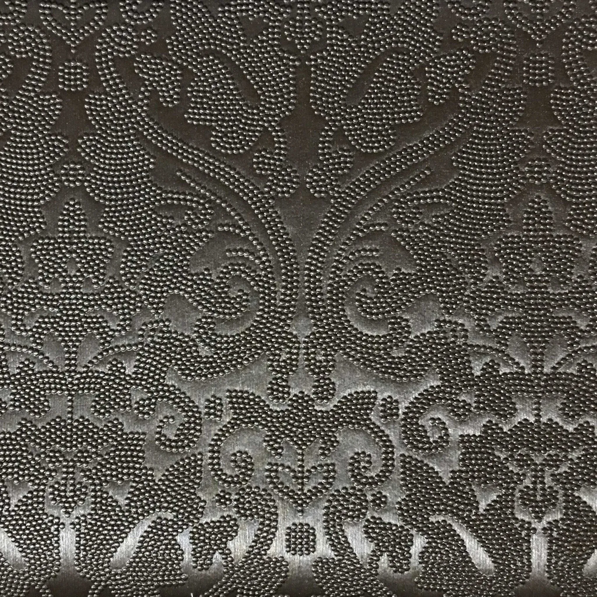 PARISIAN - EMBOSSED DAMASK PATTERN VINYL UPHOLSTERY FABRIC BY THE YARD