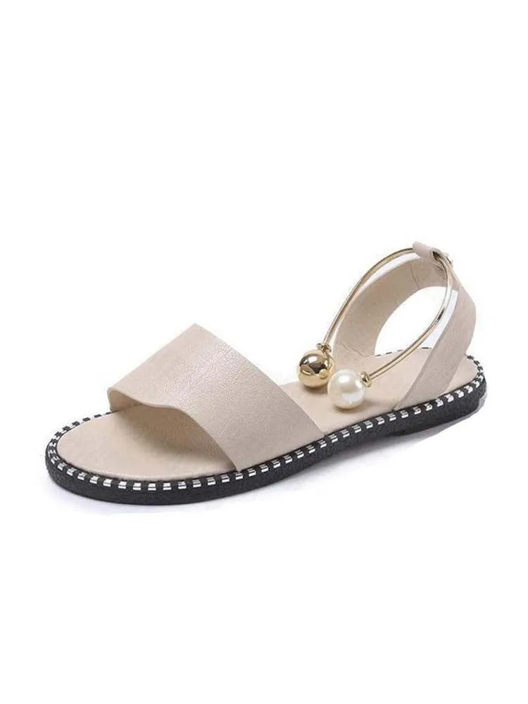 Pearl Flat Heel Sandal