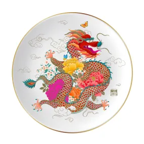 'Peony Dragon' Set of 2 Plates