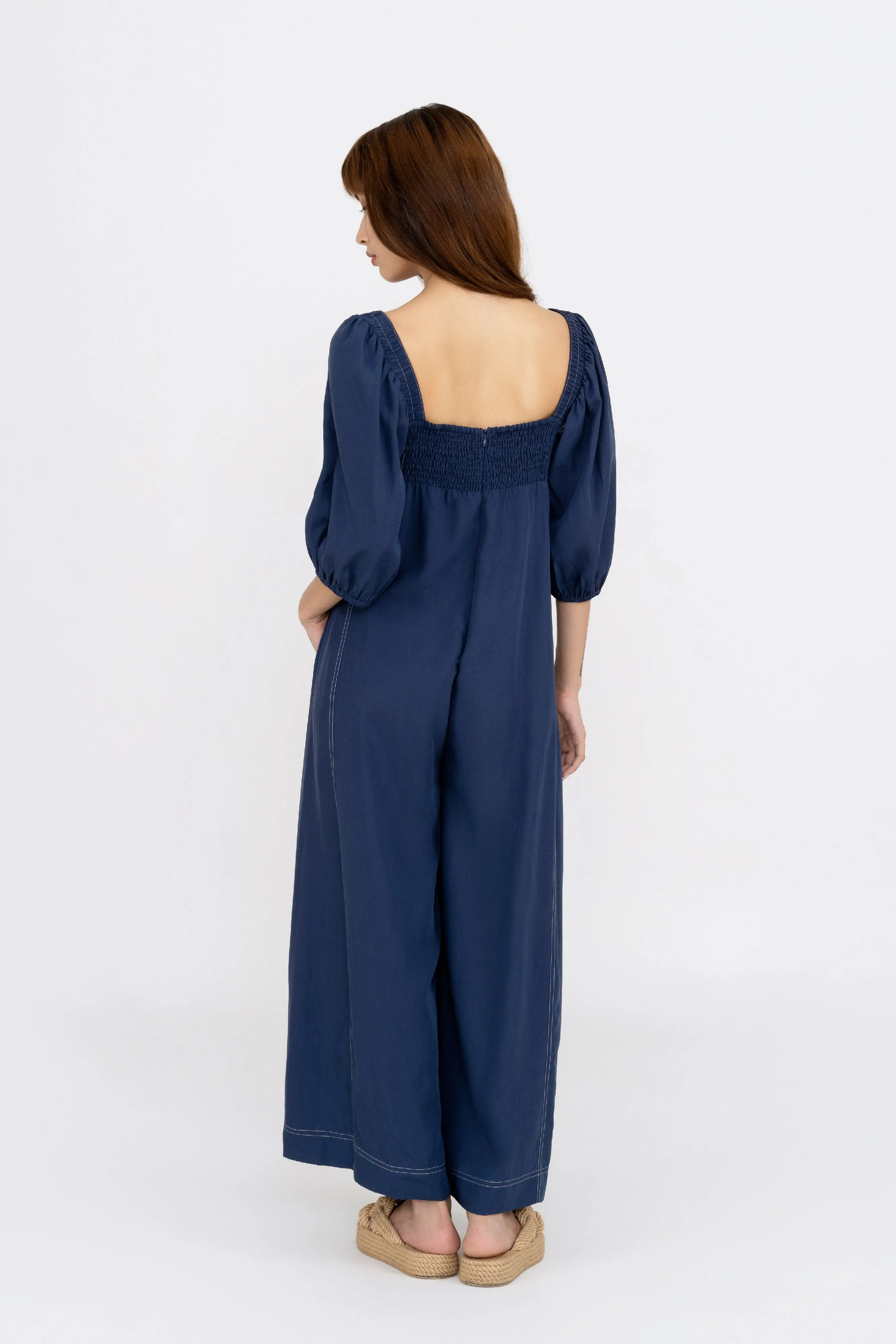 Petra Tencel V-Neck Jumpsuit