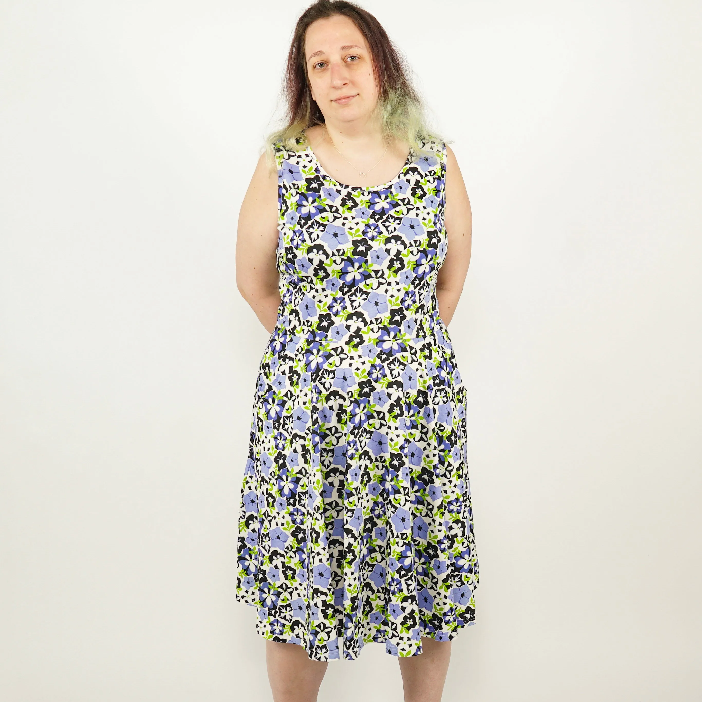 Petunias Sleeveless Twirl Dress [FINAL SALE]