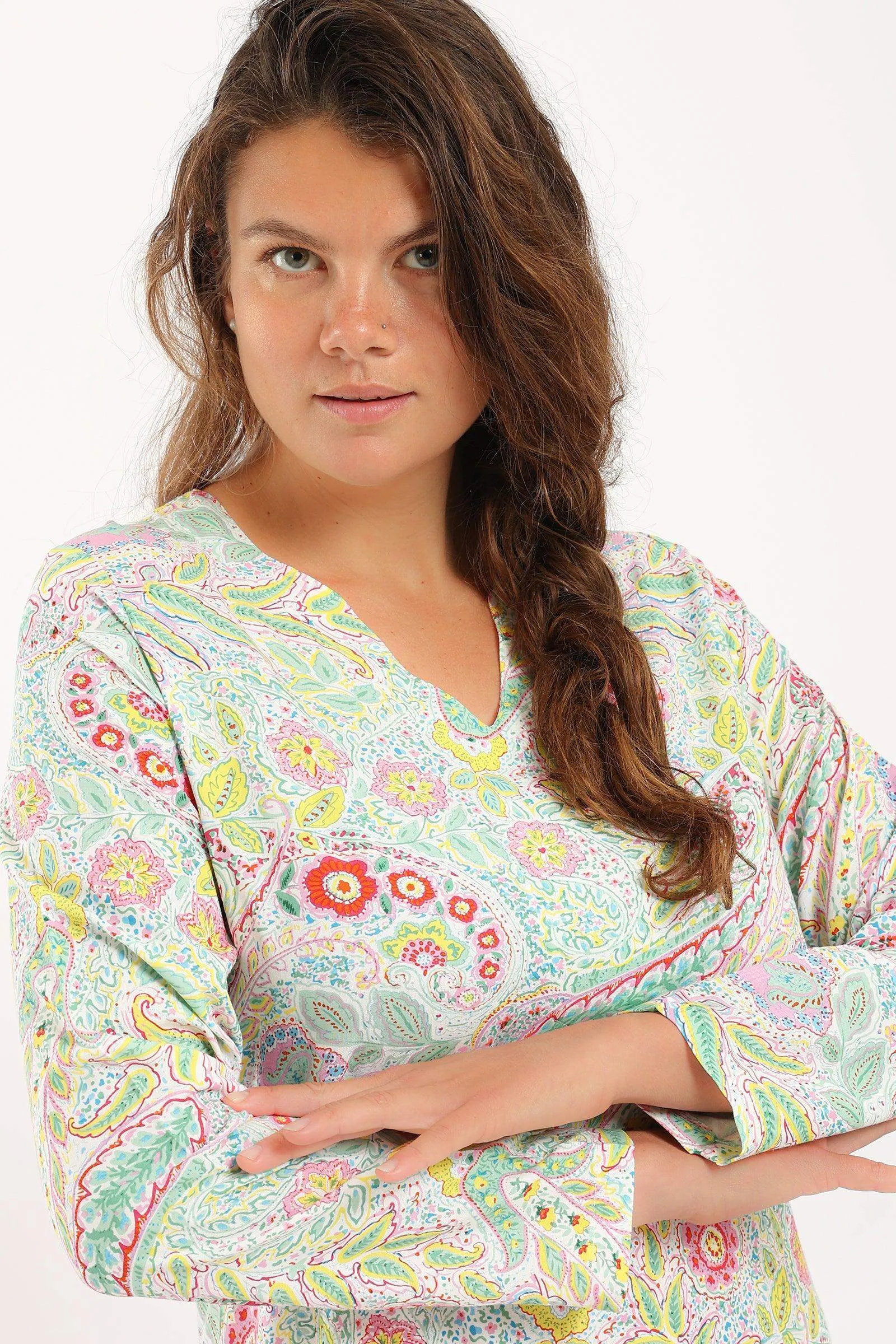 Printed Multicolor Nightgown