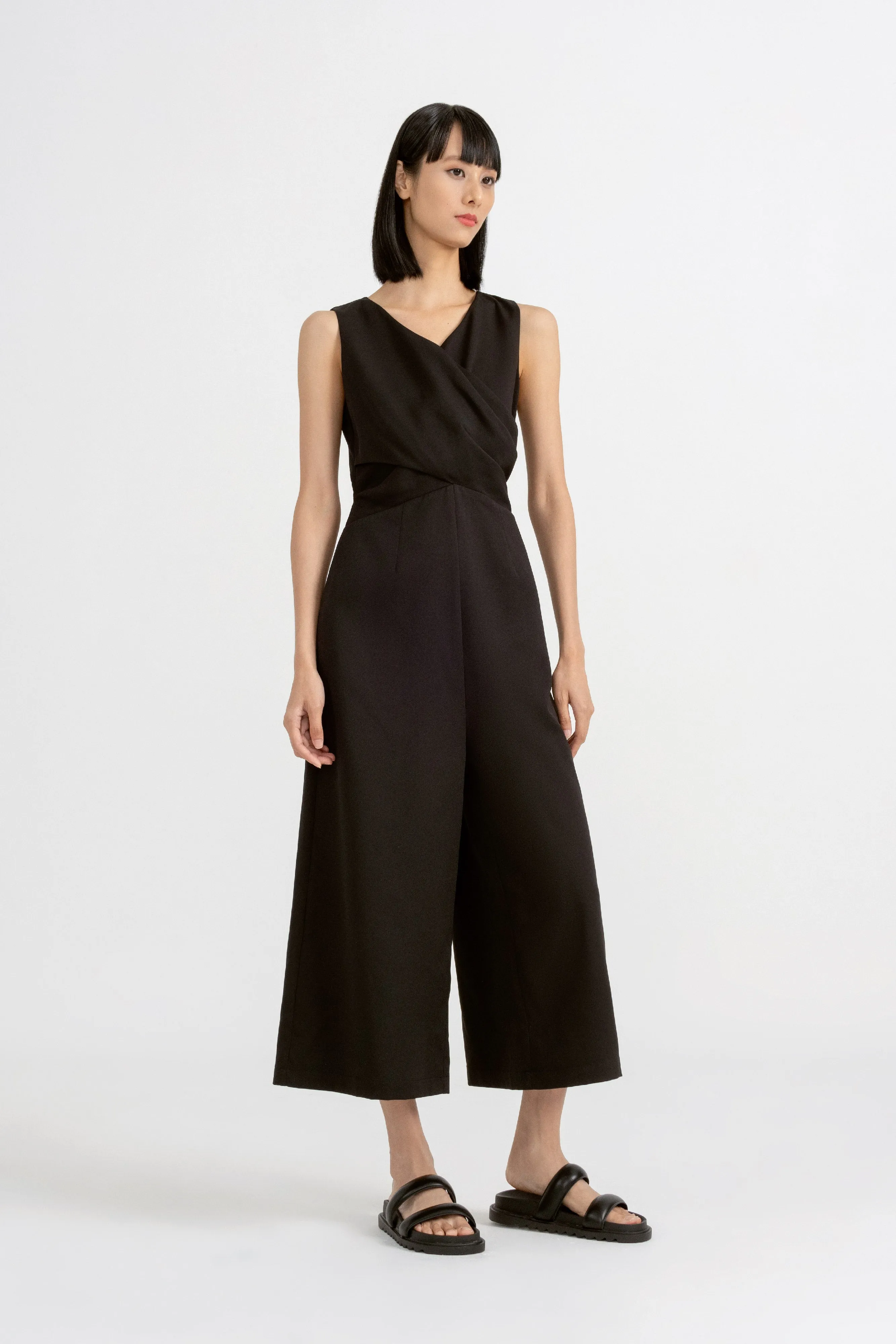 [Restocked] Gaelle Wrap Front Jumpsuit