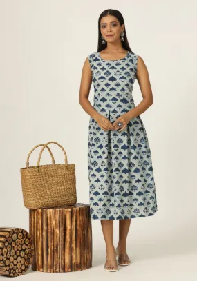 Serene Meadow Cotton Dress