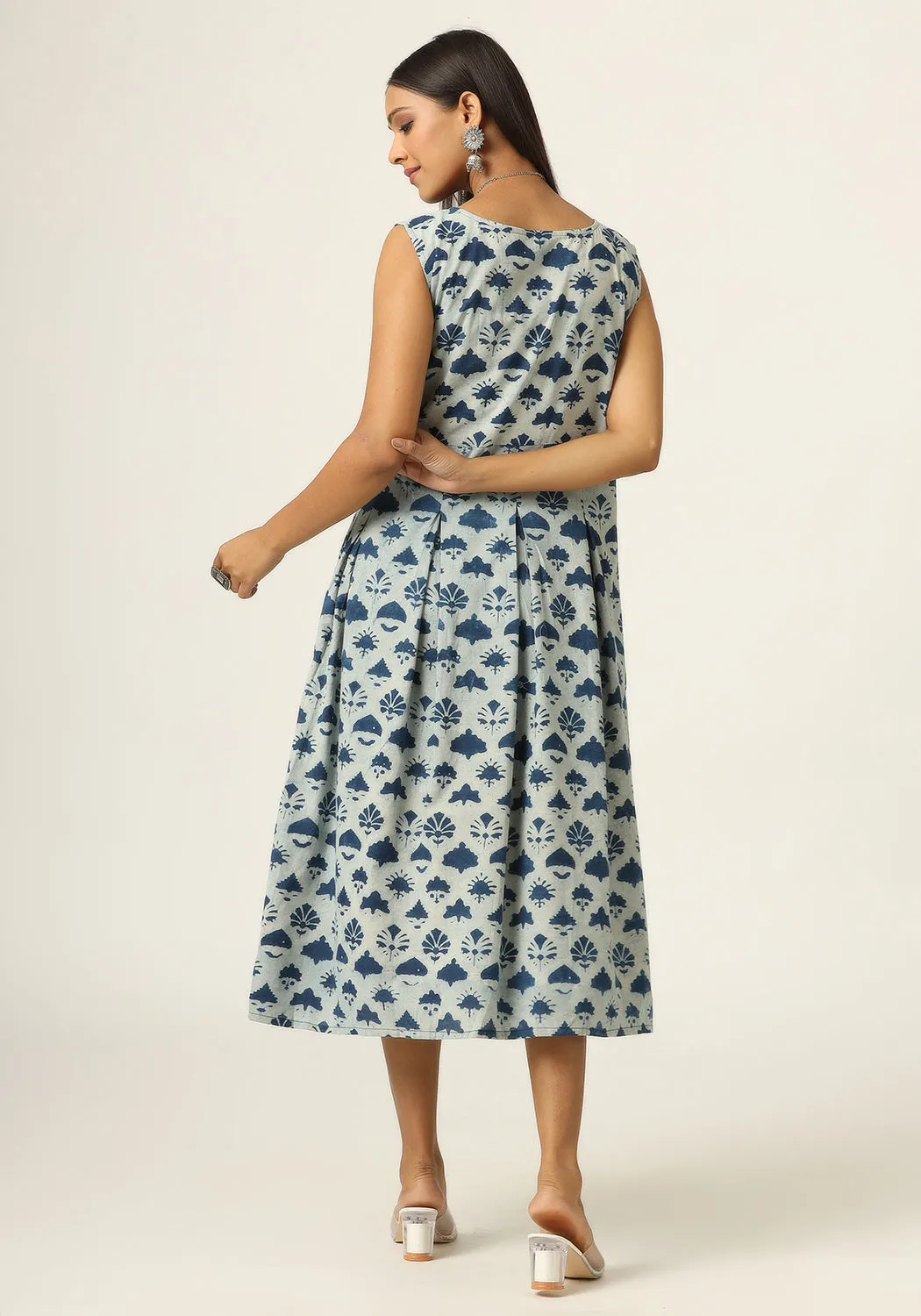 Serene Meadow Cotton Dress