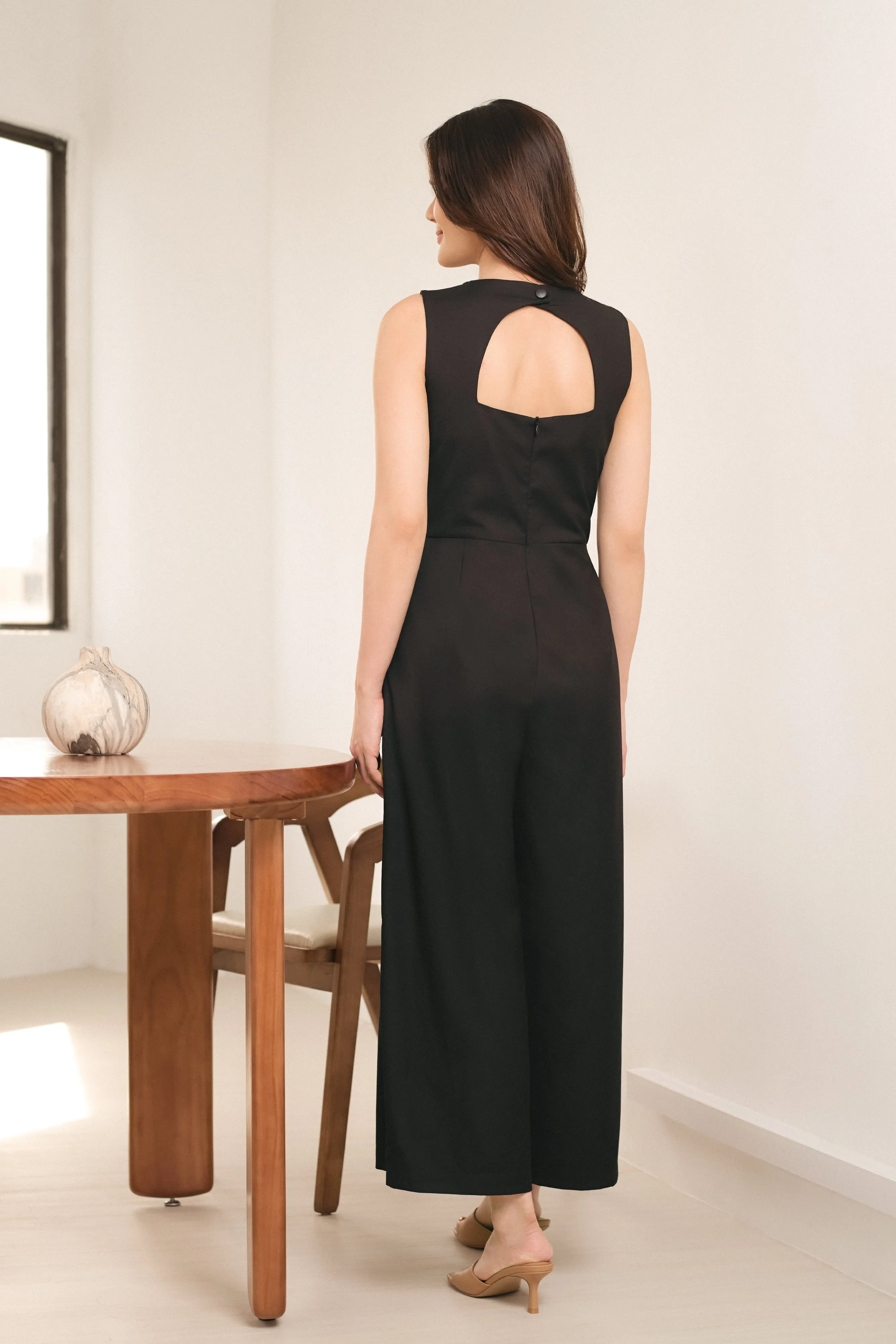 Skylar Tailored Jumpsuit in Black