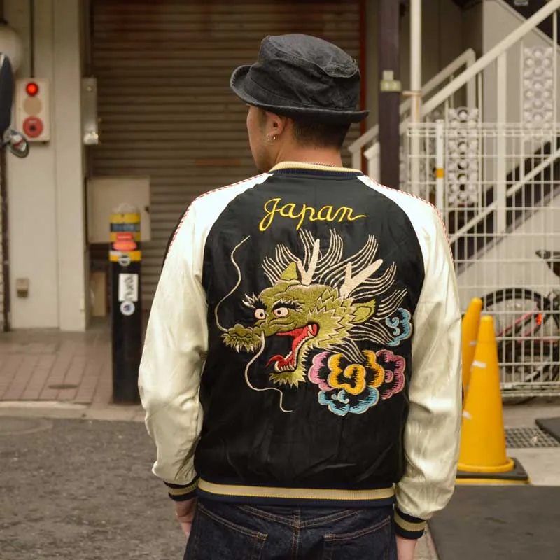 TAILOR TOYO "TT15273-119" “DRAGON HEAD” × “JAPAN MAP”  SOUVENIR JACKET