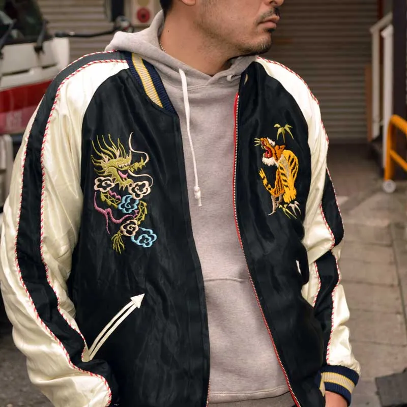 TAILOR TOYO "TT15273-119" “DRAGON HEAD” × “JAPAN MAP”  SOUVENIR JACKET