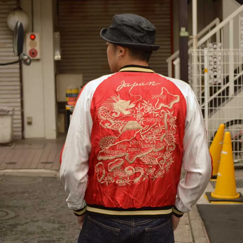 TAILOR TOYO "TT15273-119" “DRAGON HEAD” × “JAPAN MAP”  SOUVENIR JACKET