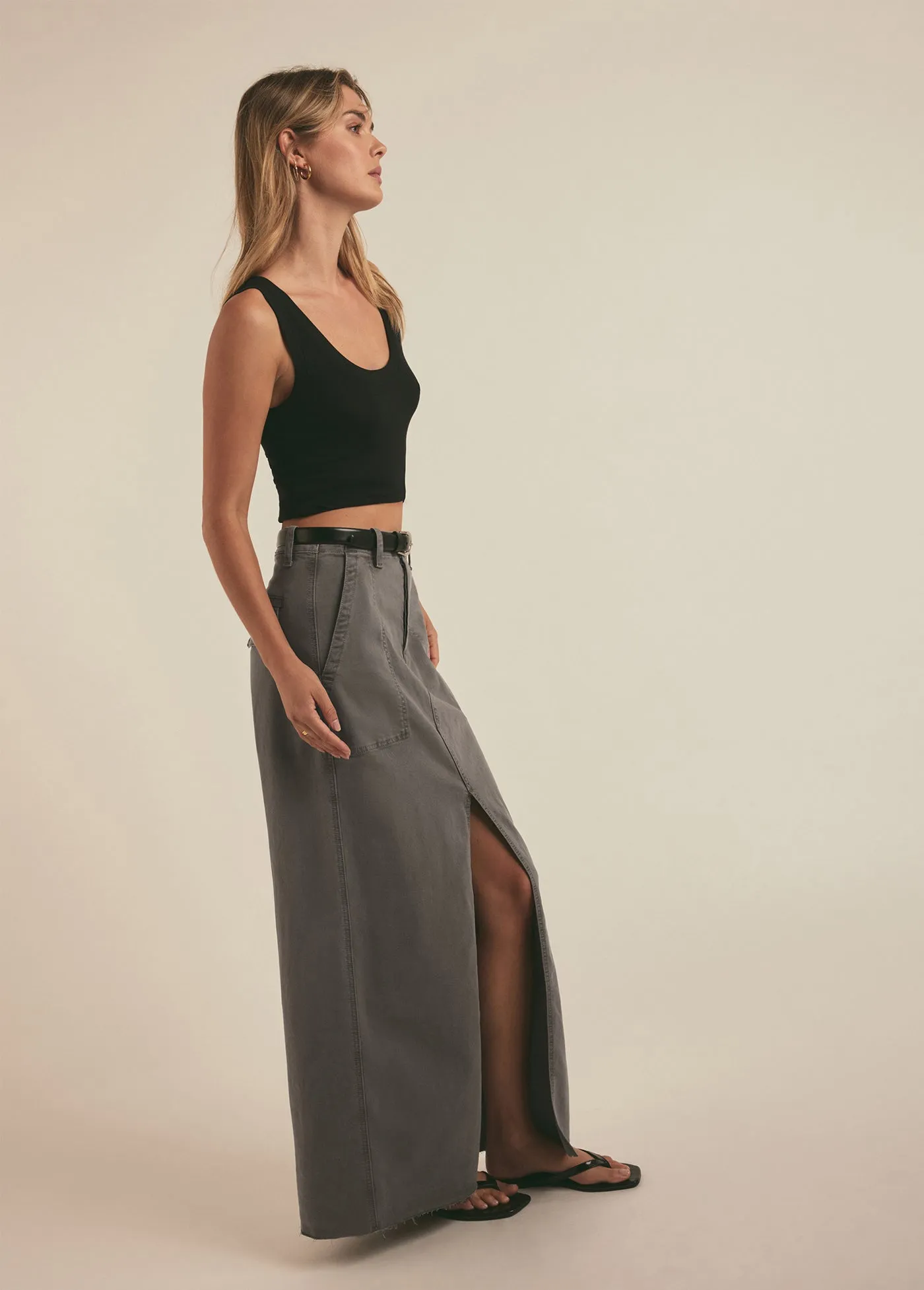 THE SADIE UTILITY MAXI SKIRT