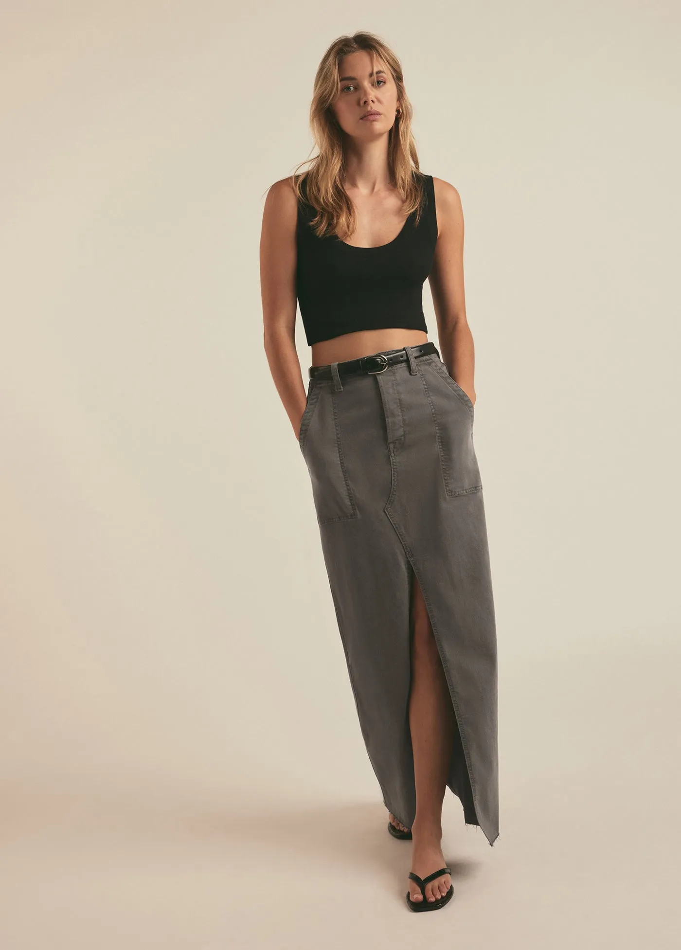 THE SADIE UTILITY MAXI SKIRT