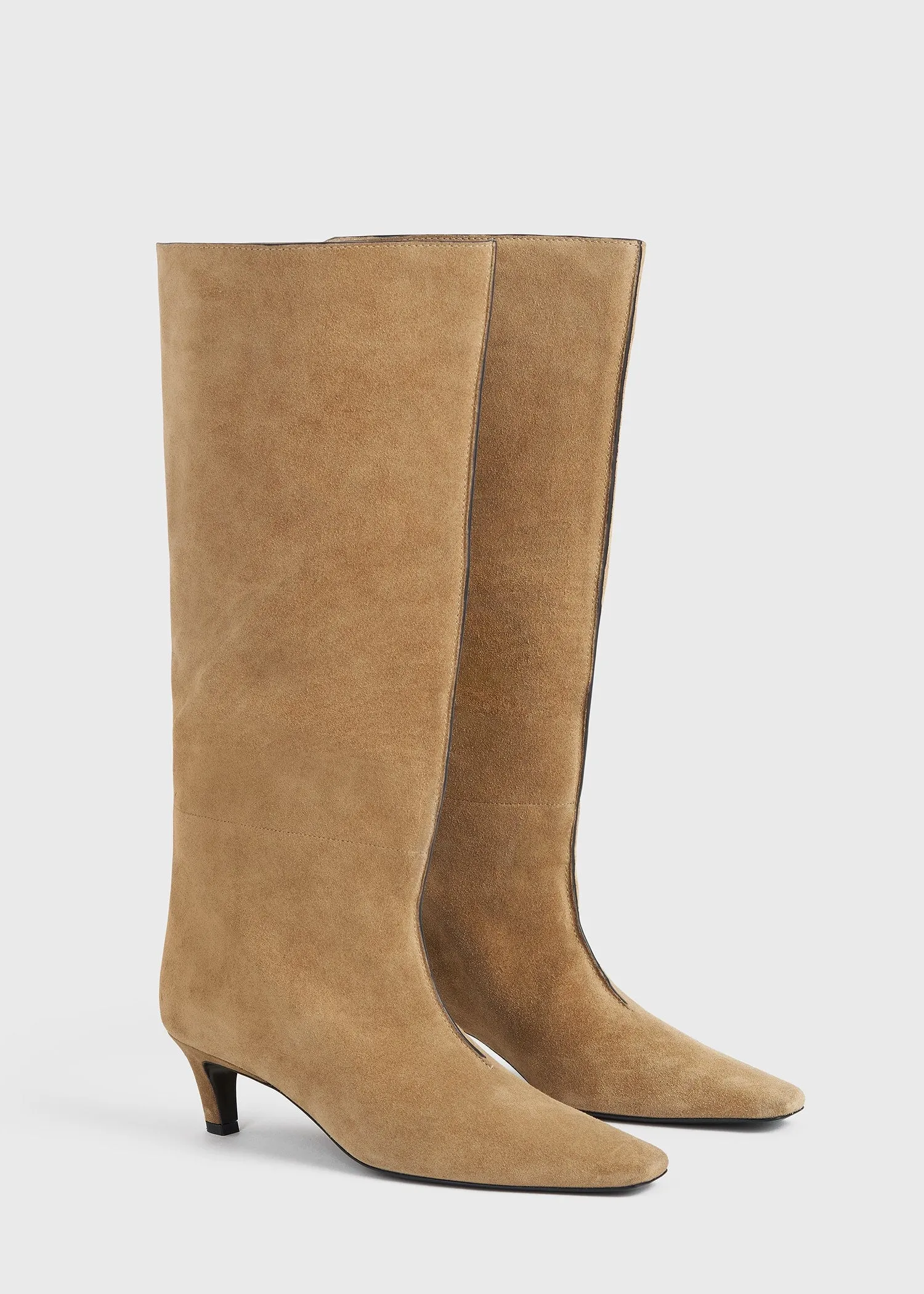 The Wide Shaft Boot caramel