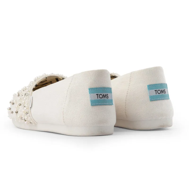 TOMS X Fizzy Goblet Pearl Love Slip Ons