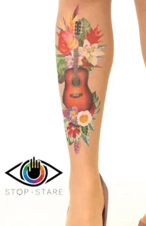 Tropical Guitar Pantyhose