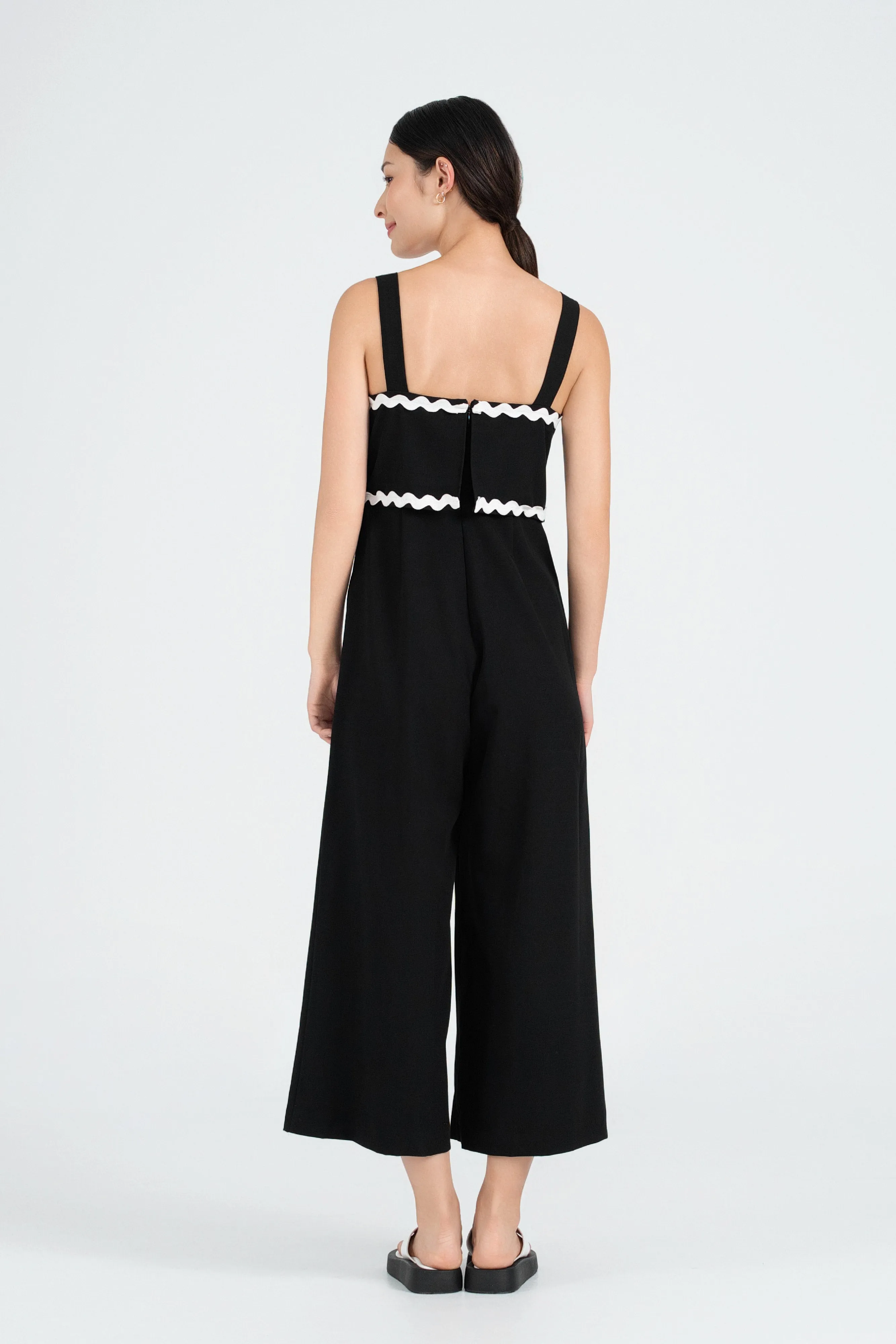 Wallis Contrast Ric-Rac Jumpsuit