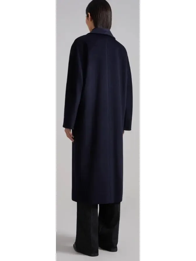 Women’s Double-Breasted Wool and Cashmere-blend Icon Coat, Ultramarine Blue