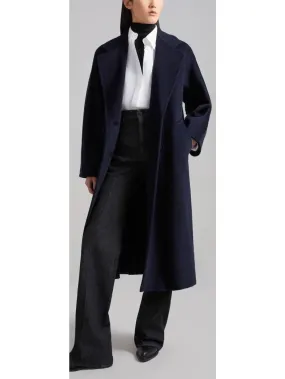 Women’s Double-Breasted Wool and Cashmere-blend Icon Coat, Ultramarine Blue